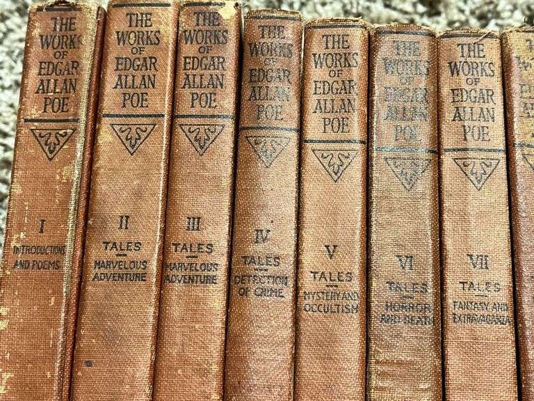 10 volume set The Works of Edgar Allan Poe copyright 1904