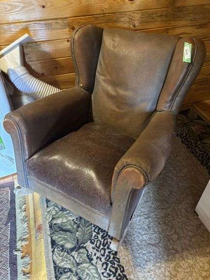 Antique leather chair