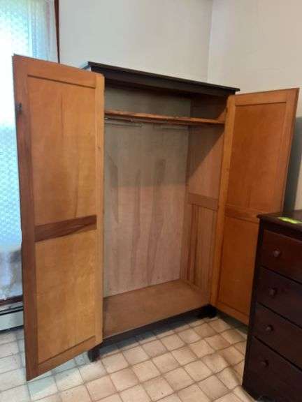 20D x 44L x 72H double door wardrobe