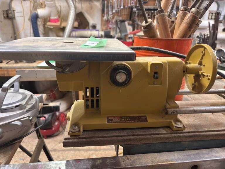 Shop mate lathe, and wood chisels