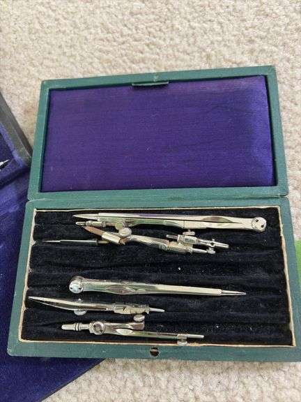 2 old drafting sets