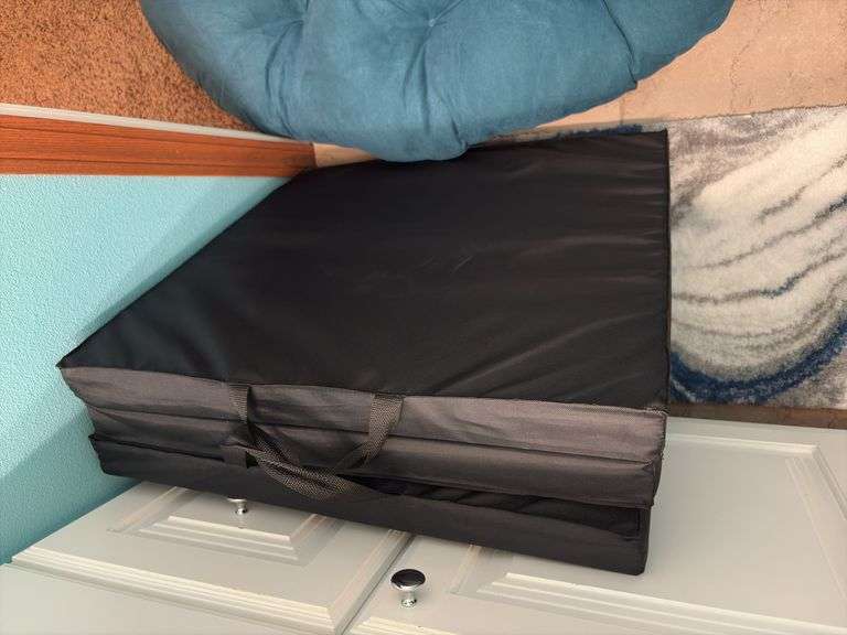 Giant floor pillow and fold up mat 2' x 6'