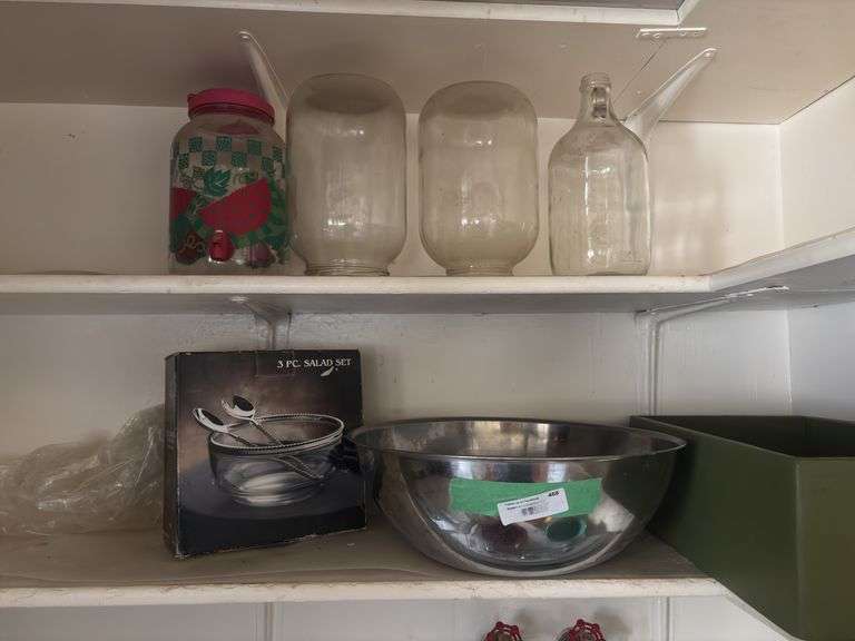 Juice dispenser, salad set, large stainless bowl