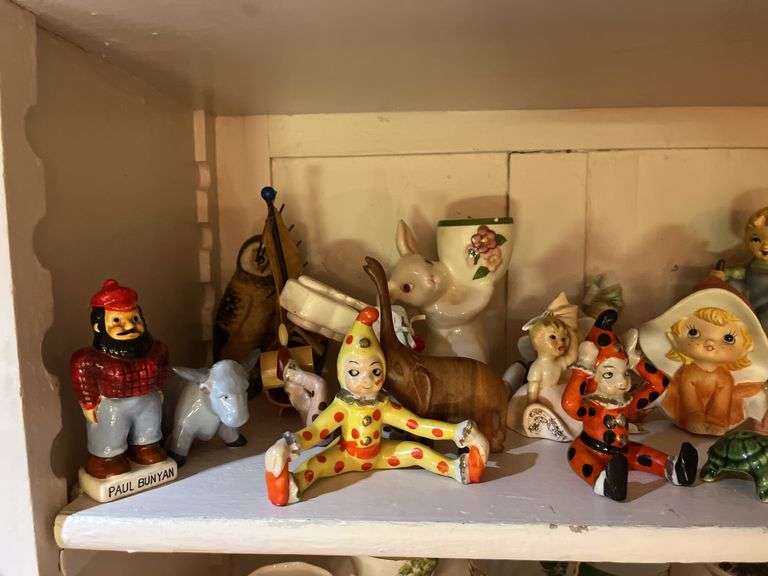 Lots of cute knick knacks and cups & saucers (We don’t know if they match!)