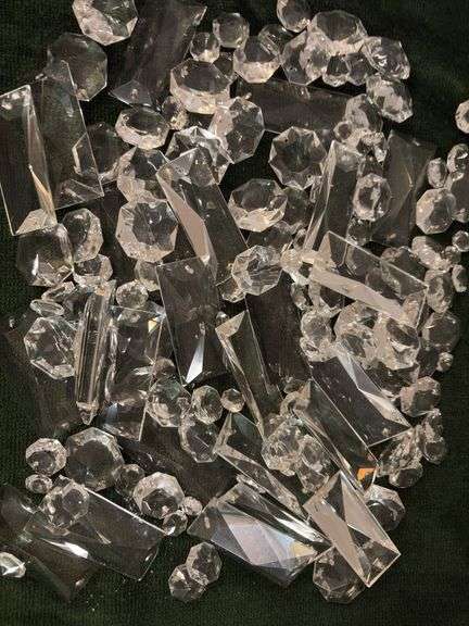 Glass prisms, round and rectangular