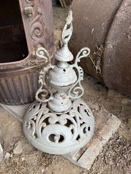 Old pot belly stove for parts