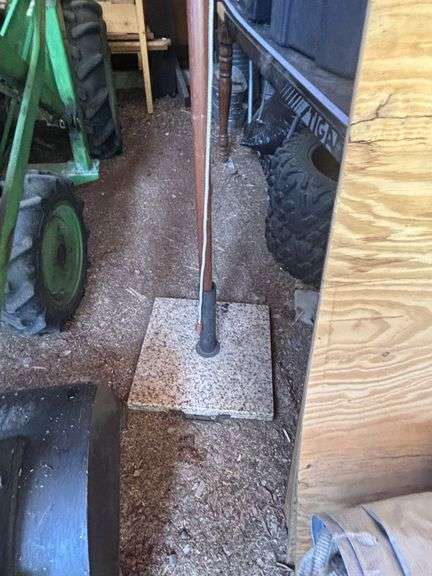 large patio umbrella with heavy stand