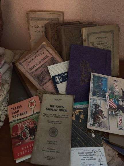 Small box of ephemera