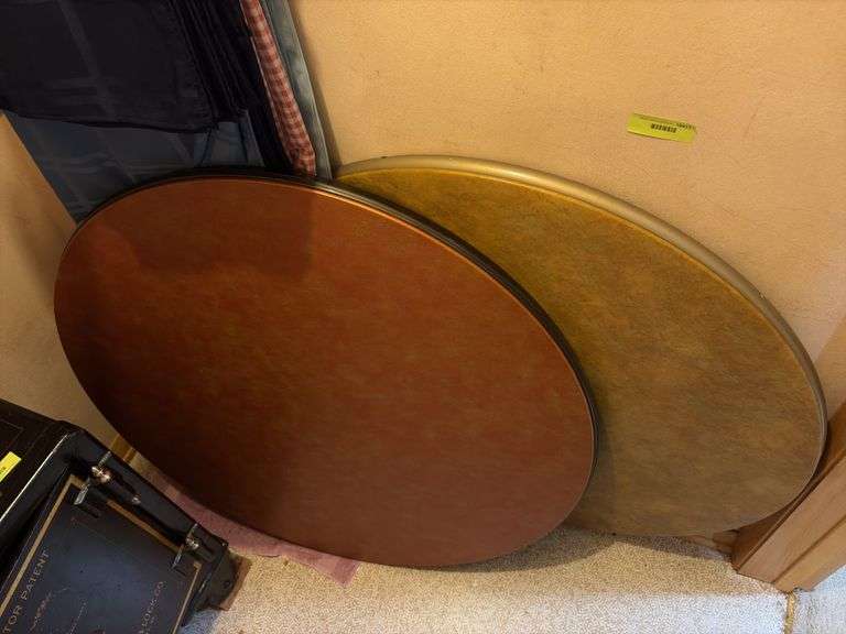 (2) 40" round  card tables