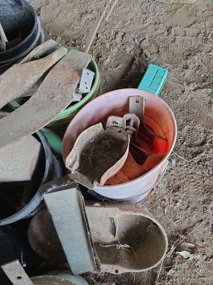 7 buckets of farm iron
