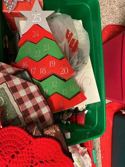 4 totes of Christmas