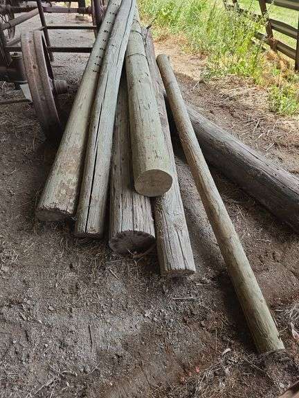 (7) 8' Corner posts from 5" to 8"