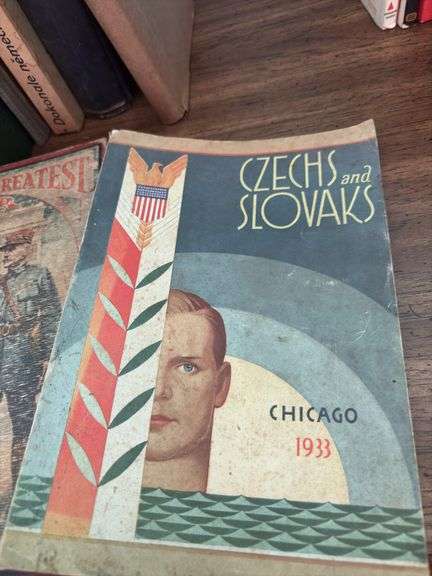 Collection of Czech books-1921, 1932, 1877, 1933, 1930 And two other old history books