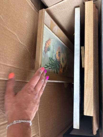 Large box of artwork