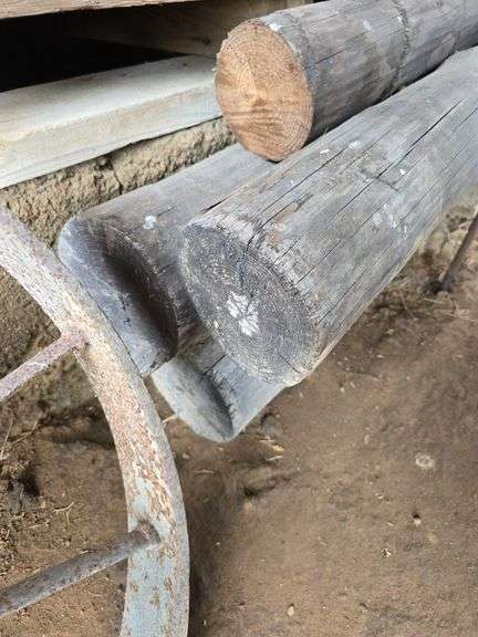 (3) 16' poles 6" & 7" bottoms, 4.5" tops