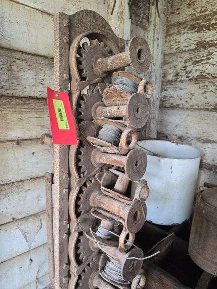 Duplex automatic woven wire machine, Kitselman Bros. Riceville, Ind