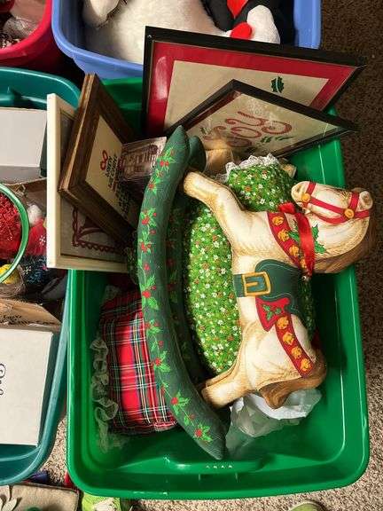 4 totes of Christmas