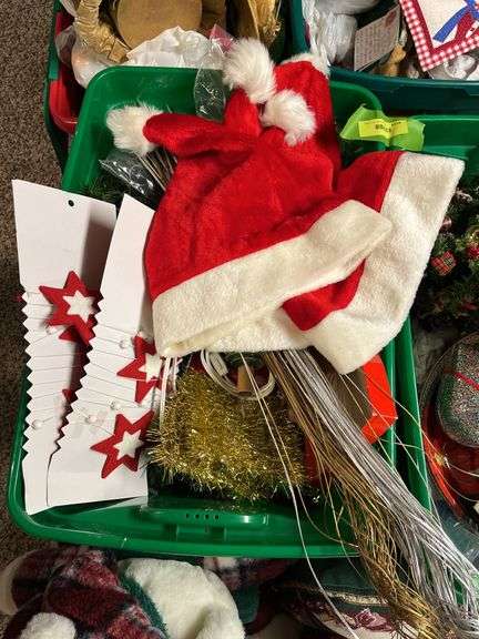 4 totes of Christmas