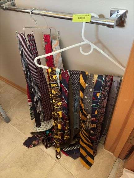 Large selection of neckties