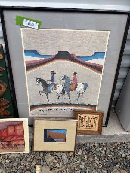 Group of Southwest and Native American inspired art