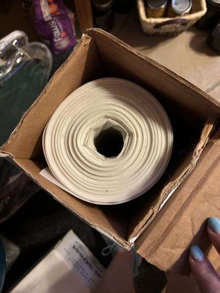 New roll of plastic sheeting