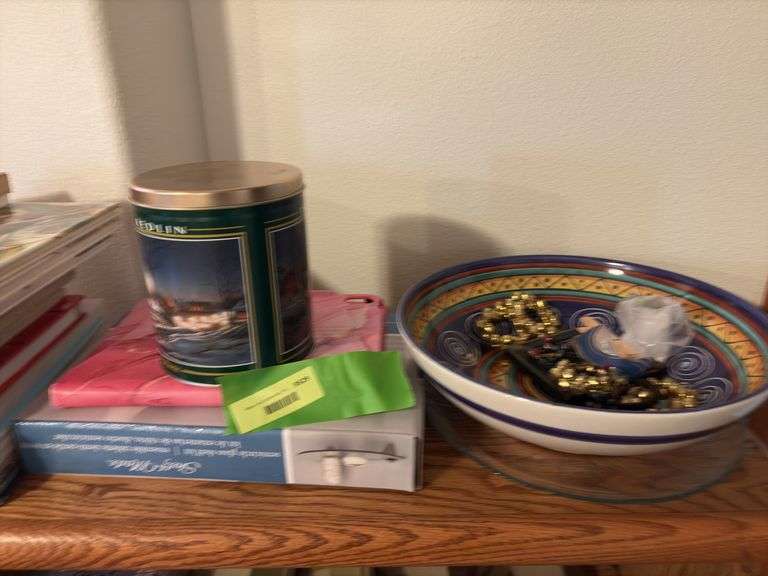 Various books, bowl See photos