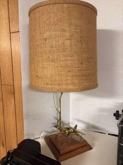 Piano telephone and airplane table lamp