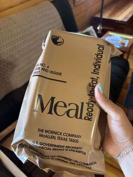 Box of MRE ready meals