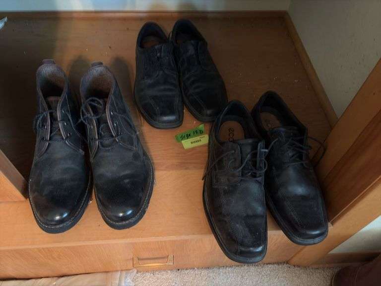 3 pr mens dress shoes 12D
