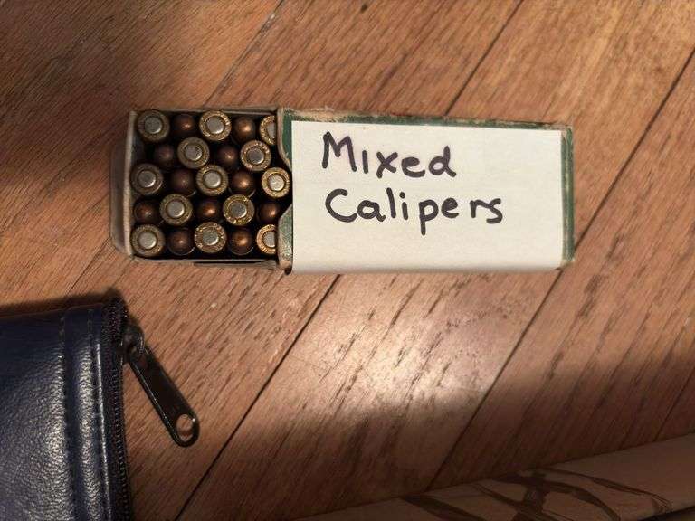 Assorted handgun ammo 25/32/38/9