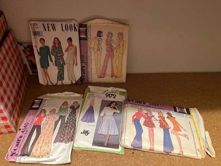 Four boxes of patterns