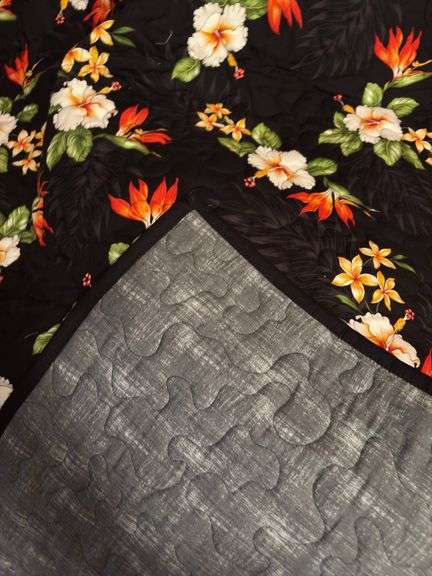 Two machine stitched quilts-44x50 and 42x52
