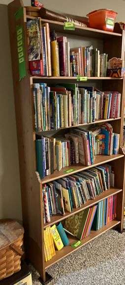 13D x 36L x 78H bookcase NO CONTENTS!!  THIS ITEM WILL NOT BE ABLE TO BE PICKED UP UNTIL 3:30-4PM!!
