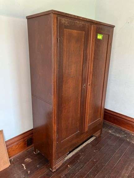 16D x 38L x 62H double door wardrobe