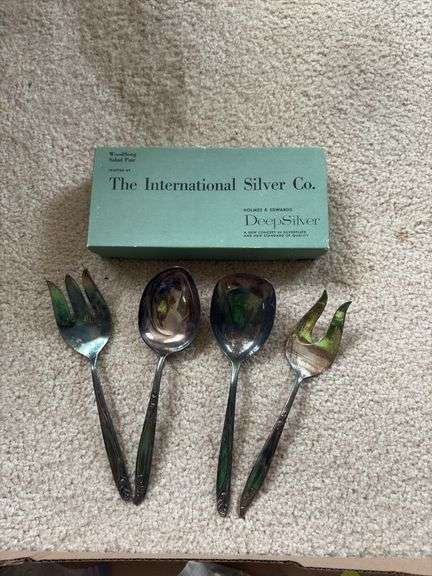 Various flatware and serving spoons