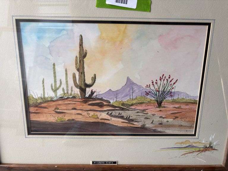 "Picacho Vista" - print by William Zivic 27 x 21