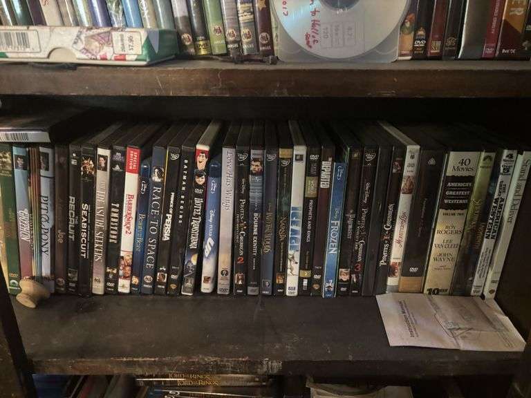 large assortment of dvd movies