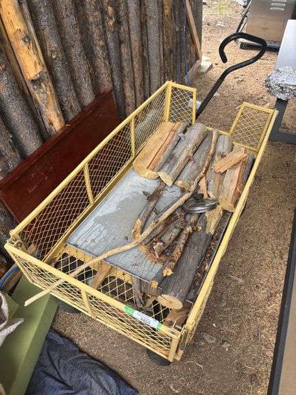 Metal garden cart