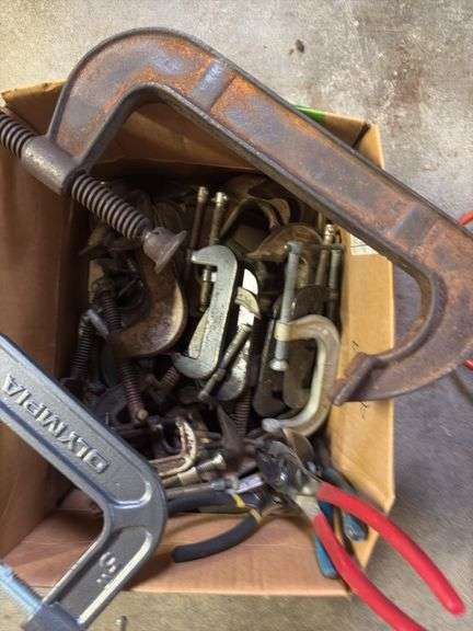 Box of C clamps