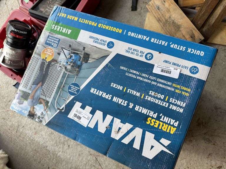 New in box - Avanti airless paint, primer and stain sprayer