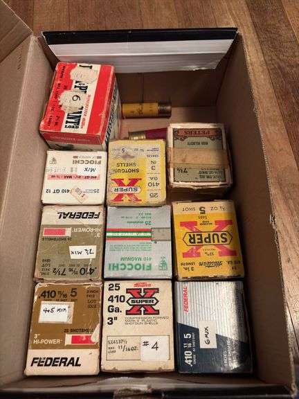 Shotgun shells assorted lots of 410 plus 20/12 etc