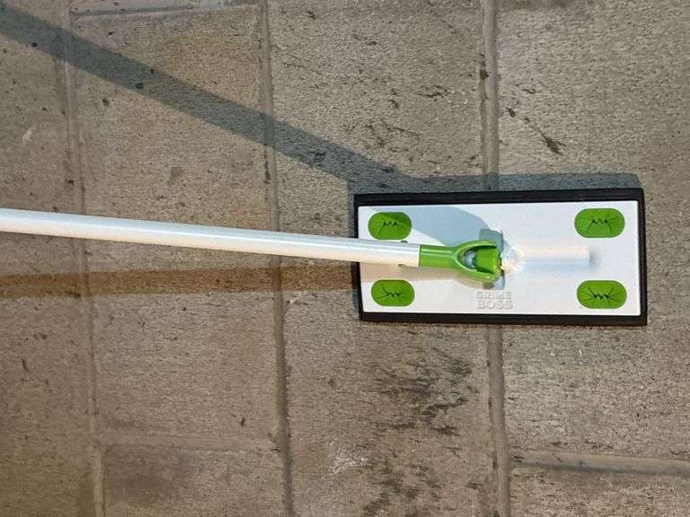 Lots of laundry soap, grime boss floor sweeper and laundry basket