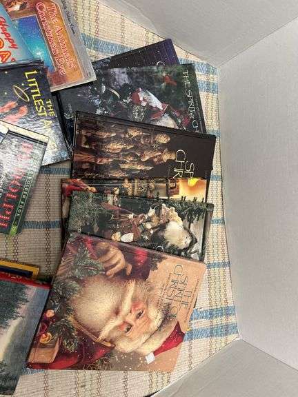 Christmas themed books, some Little Golden Christmas books