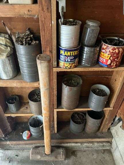 Nails, rope, sledgehammer