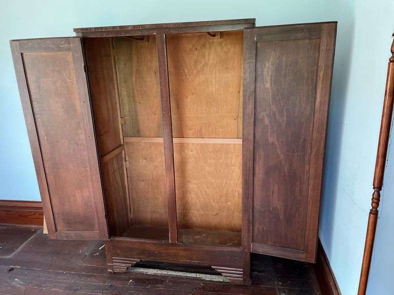 16D x 38L x 62H double door wardrobe