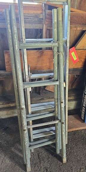 3 section tree stand ladder and  16' aluminum extension ladder