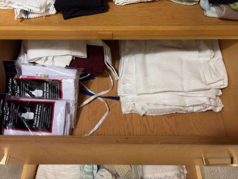 Towels, towels, towels-bath, kitchen, aprons Lots and lots!