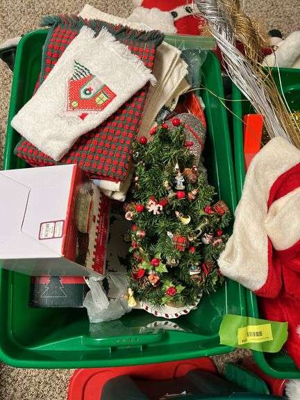 4 totes of Christmas