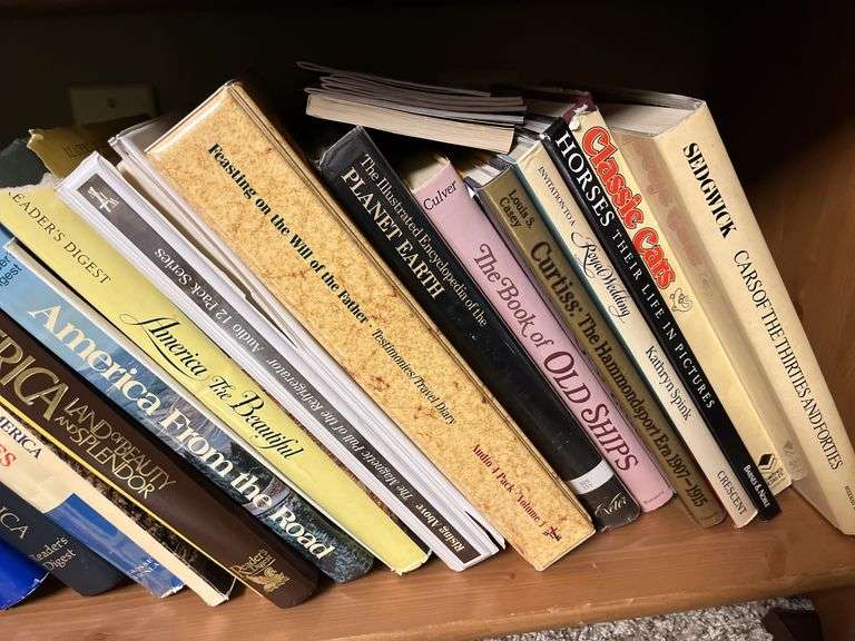 3 shelves of books Please see photos