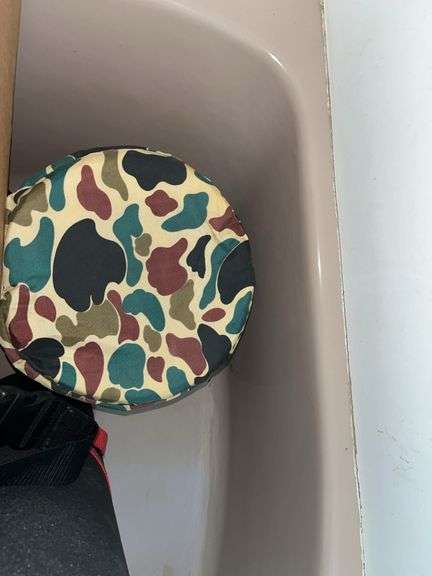 Hats of all kinds, backpack, sleeping pad